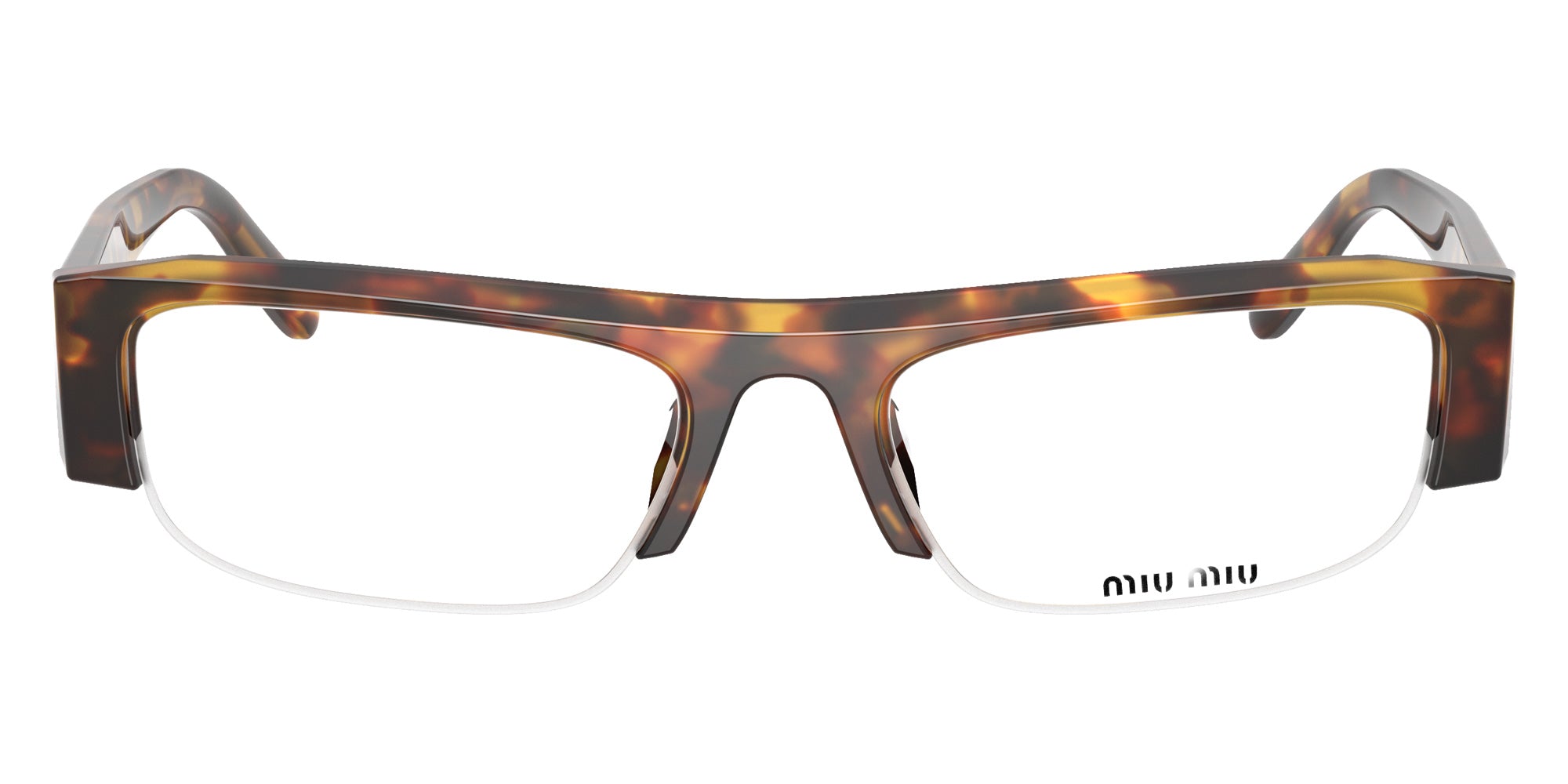 Miu Miu MU B07SF 14L08N 54 - Honey Havana / Clear Blue-Violet Light Filter #id:mub07sf14l08n_s:100100