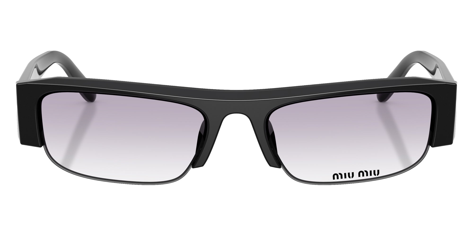 Miu Miu MU B07SF 16K04O 54 - Black / Clear Gradient Dark Gray #id:mub07sf16k04o_s:102100