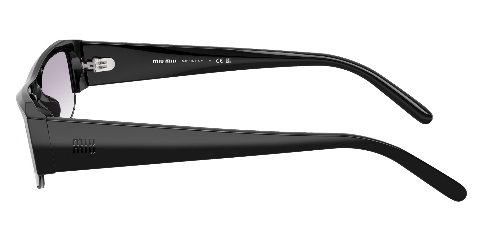 Miu Miu MU B07SF 16K04O 54 - Black / Clear Gradient Dark Gray #id:mub07sf16k04o_s:102110