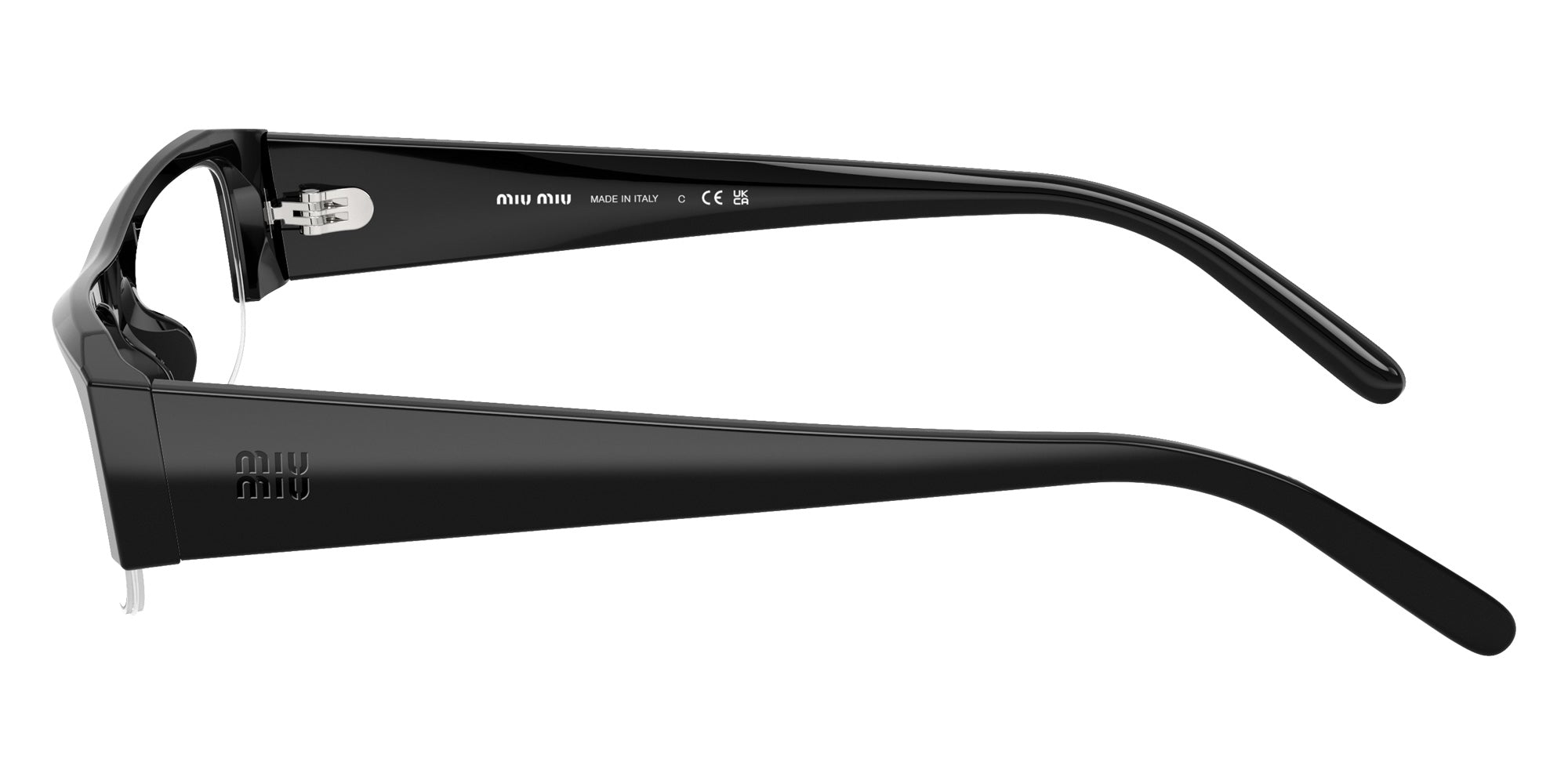 Miu Miu MU B07SF 16K08N 54 - Black / Clear Blue-Violet Light Filter #id:mub07sf16k08n_s:104110