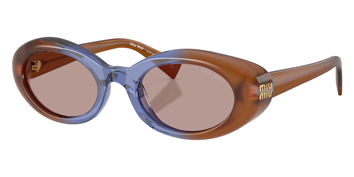 Miu Miu MU B09SF 22R20I 52 - Opal Brown/Blue/Opal Brown / Light Purple Brown #id:mub09sf22r20i_s:100105