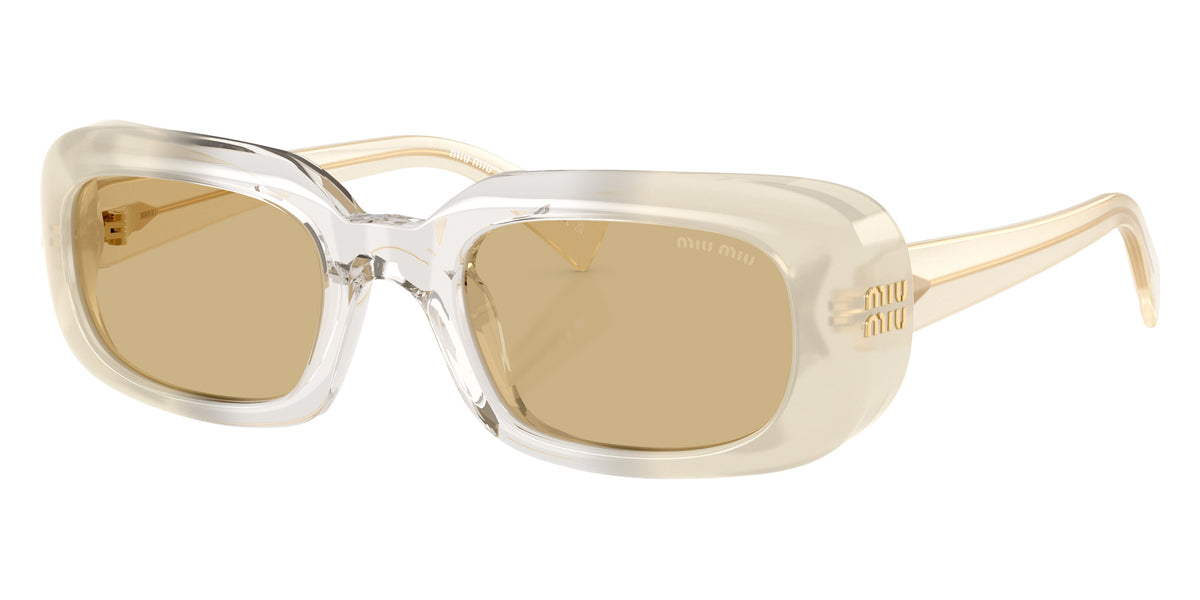 Miu Miu MU B13S 21R10R 52 - Opal Milk/Gray/Opal Milk / Yellow #id:mub13s21r10r_s:100105