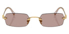 Miu Miu MU B50S 5AK20I 52 - Gold / Light Purple Brown #id:mub50s5ak20i_s:102100