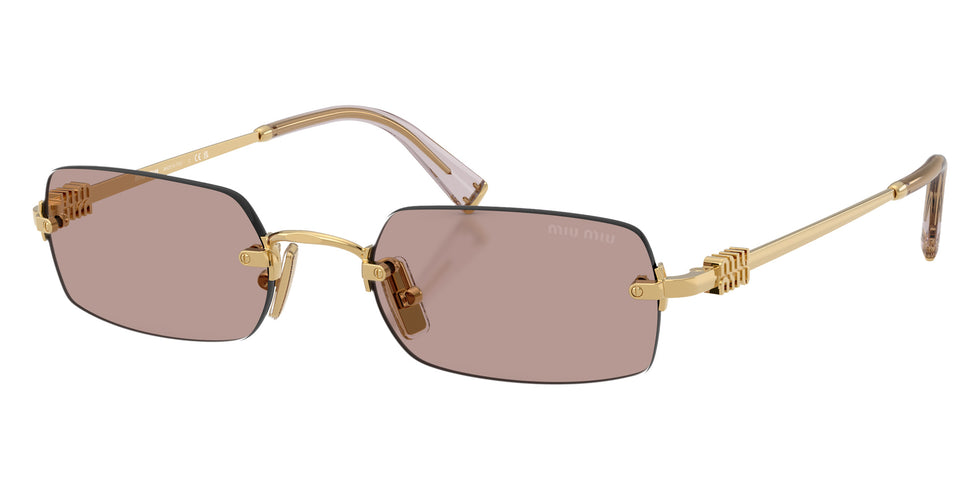 Miu Miu MU B50S 5AK20I 52 - Gold / Light Purple Brown #id:mub50s5ak20i_s:102105