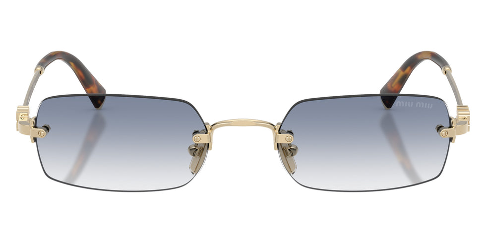 Miu Miu MU B50S ZVN80O 52 - Pale Gold / Clear Gradient Light Blue #id:mub50szvn80o_s:104100