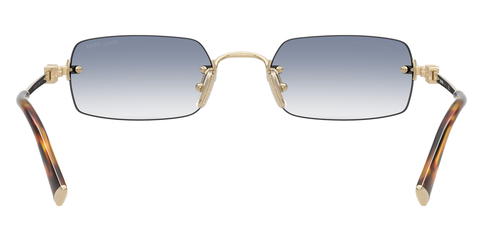 Miu Miu MU B50S ZVN80O 52 - Pale Gold / Clear Gradient Light Blue #id:mub50szvn80o_s:104115