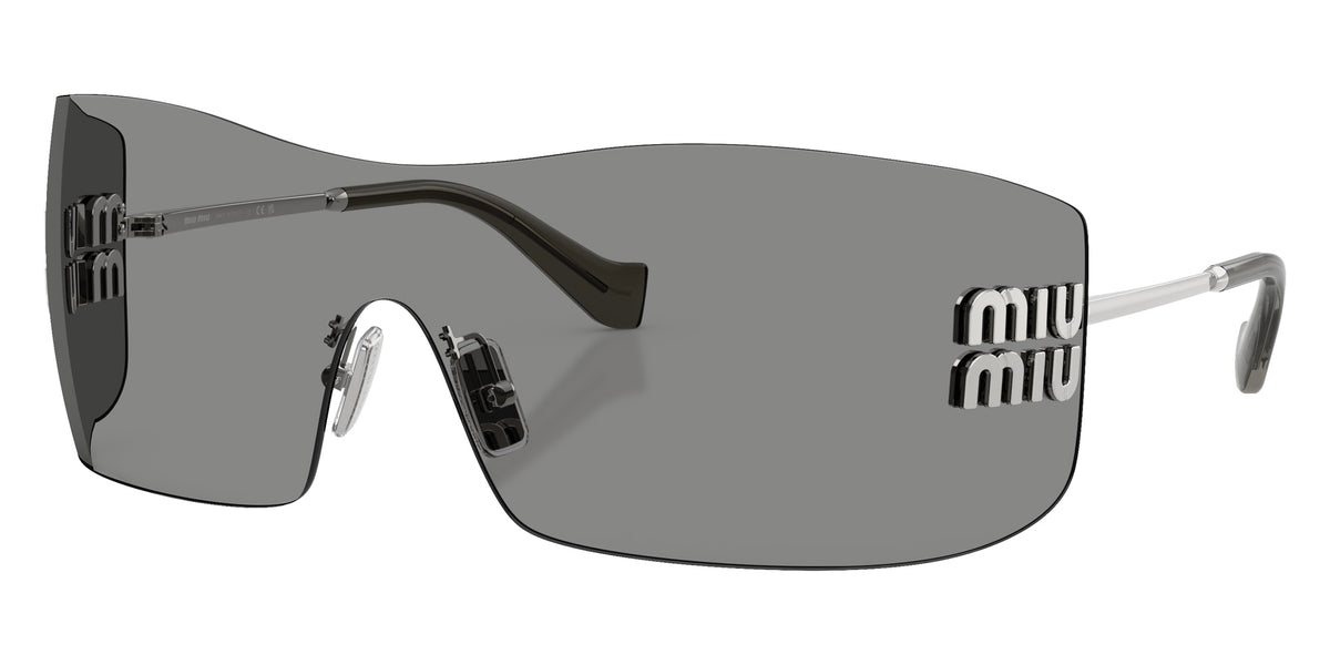 Miu Miu MU B53S 1BC81A 144 - Silver / Dark Gray #id:mub53s1bc81a_s:100105