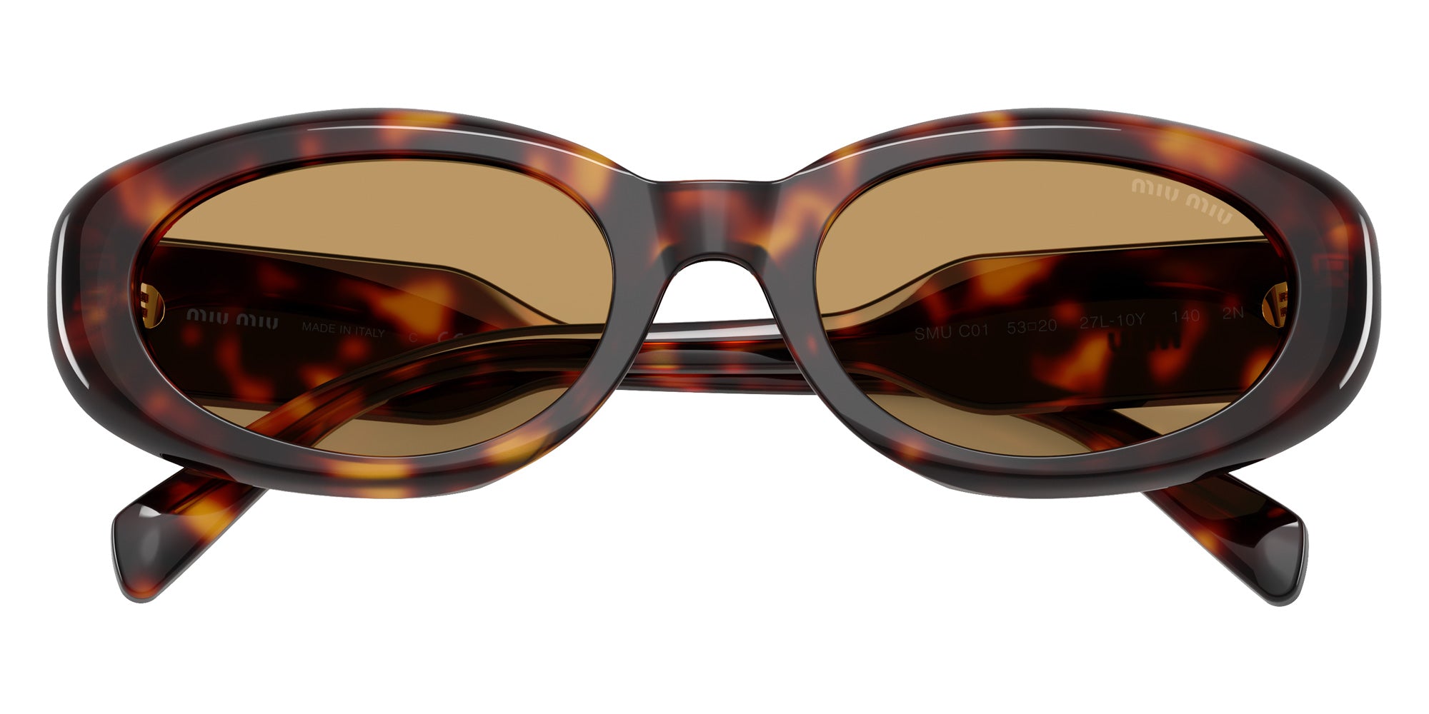 Miu Miu MU C01S Oval Sunglasses | EyeOns.com