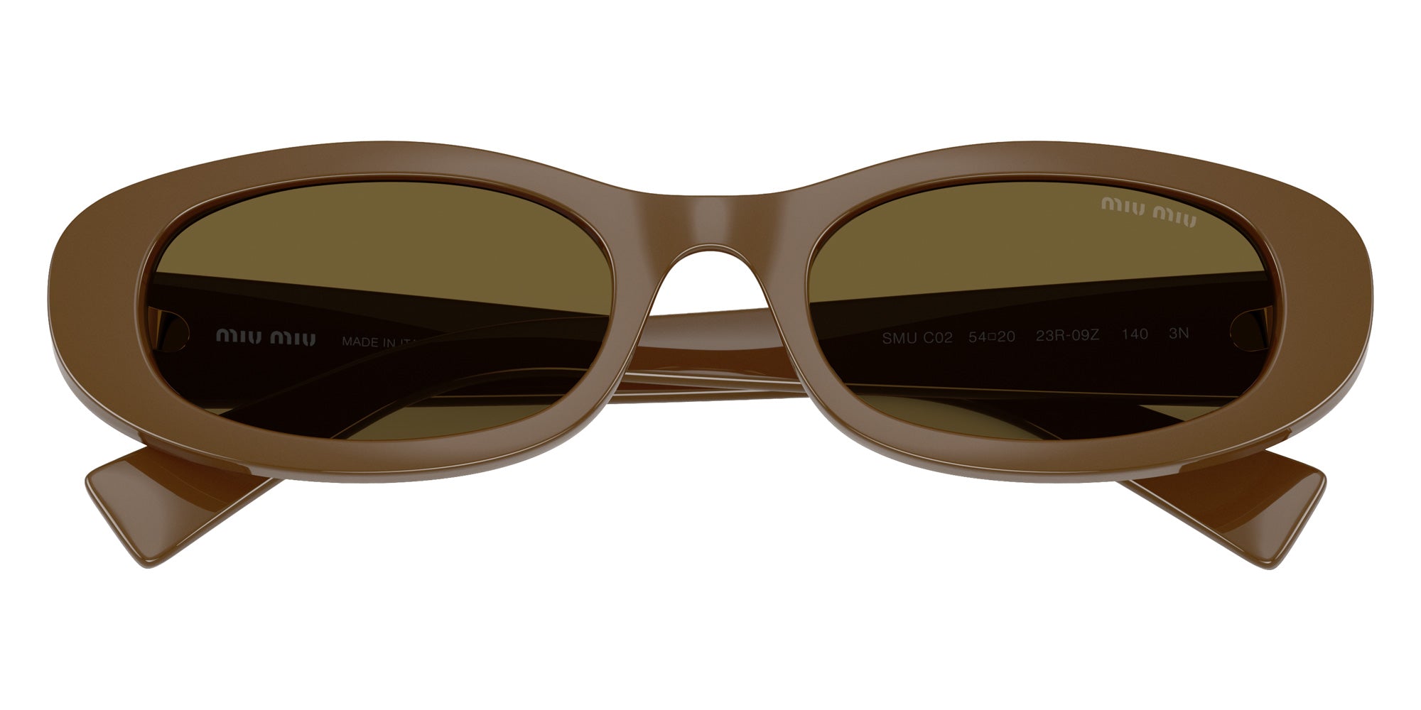 miumiu Sunglasses べっこう　ロゴ　サングラス　y2k ベッコウ Miu Miu MU C02S Oval Sunglasses | EyeOns.com