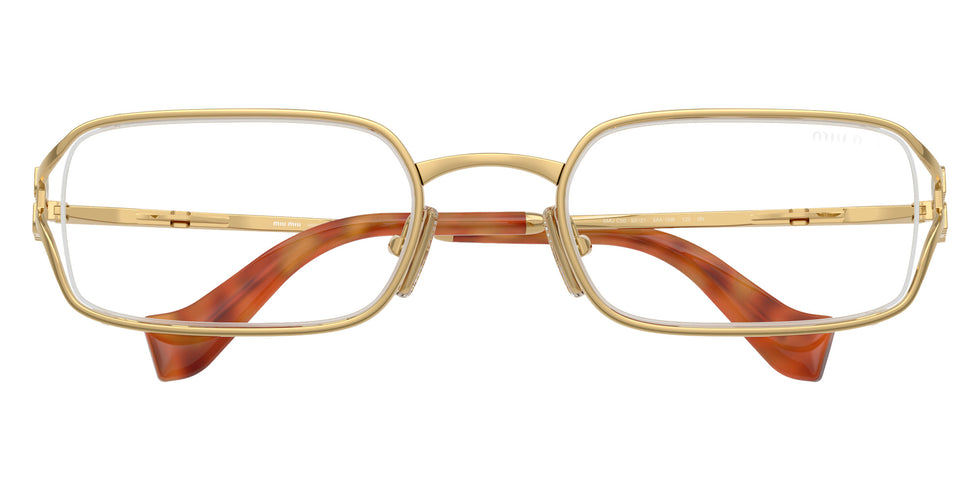 Miu Miu MU C50S 5AK10W 52 - Gold / Clear Blue Light Filter #id:muc50s5ak10w_s:100120