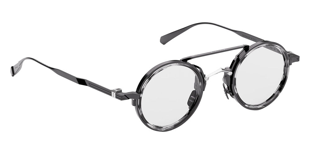Movitra Nexus 07 43 - Shiny Gun Metal & Black Havana #id:mvtnexus07shinygunmetalblackhavana_s:102105