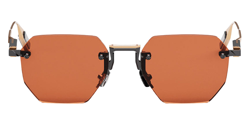 Movitra Sine 01 Sun 52 - Brushed Antique Gun Metal & Polished Light Gold Metal #id:mvtsine01sunbrushedantiquegunmetalpolishedlightgoldmetal_s:102100