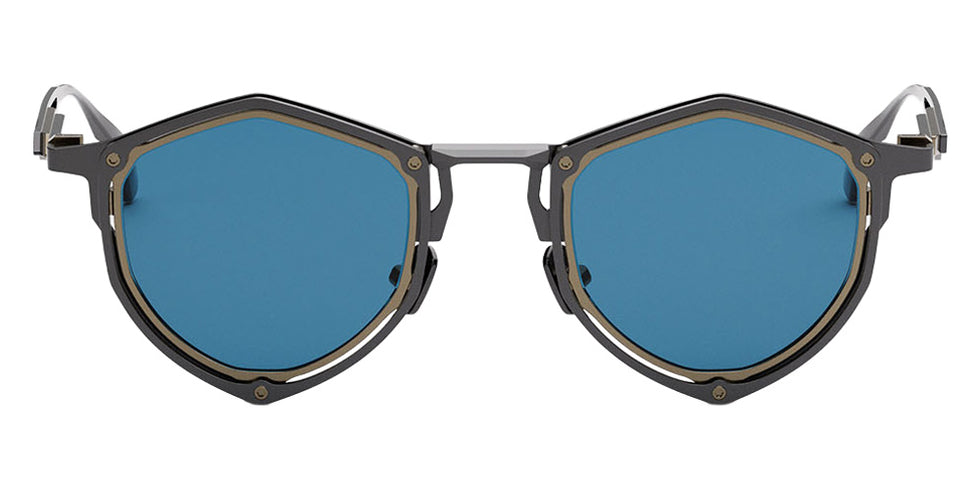 Movitra Trinitas 06 48 - Matte Gun Metal & Blue #id:mvttrinitas06mattegunmetalblue_s:104100