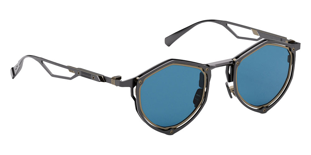 Movitra Trinitas 06 48 - Matte Gun Metal & Blue #id:mvttrinitas06mattegunmetalblue_s:104105