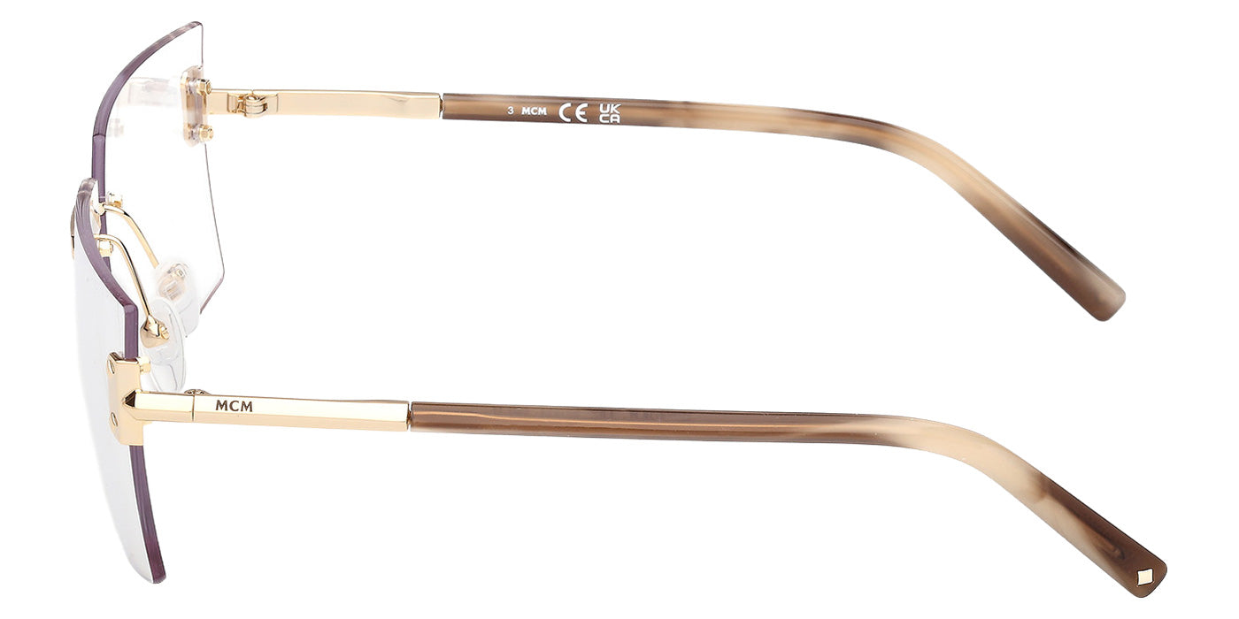 MCM MW0028-H 32C 62 - Shiny Pale Gold / Smoke Mirrored #id:mw0028h32c_s:104110