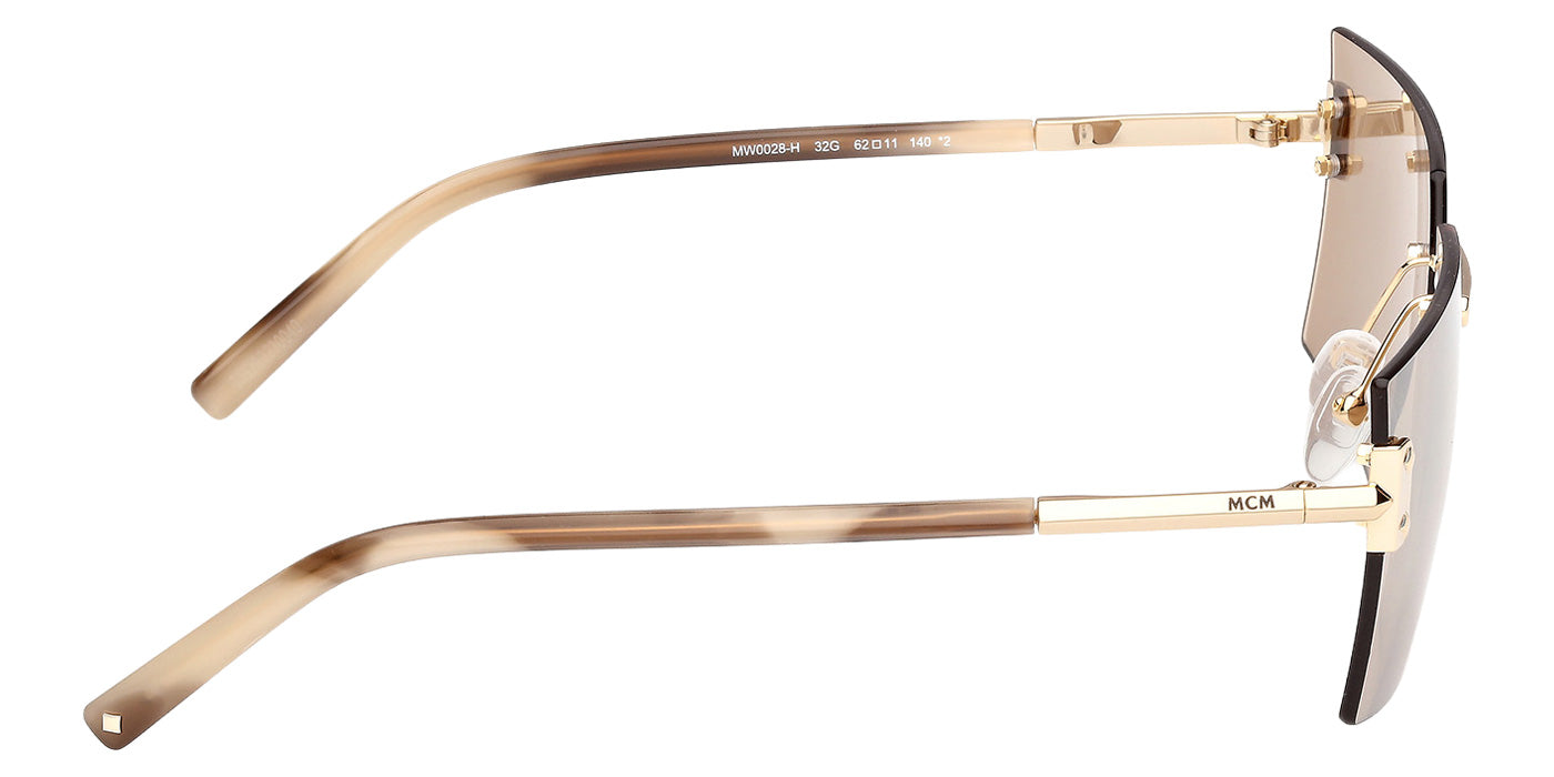 MCM MW0028-H 32G 62 - Shiny Pale Gold / Brown Mirrored #id:mw0028h32g_s:106130