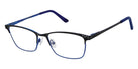 Nicole Miller NMP709 C01 50 - Matte Black/Navy #id:nmonmp70901_s:100100
