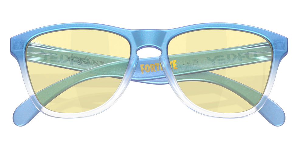 OAKLEY OJ9006 Oakley X Fortnite��� Frogskins��� XS (Youth Fit) 900642 53 - Matte Cyan/Blue/Clear Shift Fade / Prizm Gaming��� 2.0 Mirrored #id:oj9006900642_s:100120