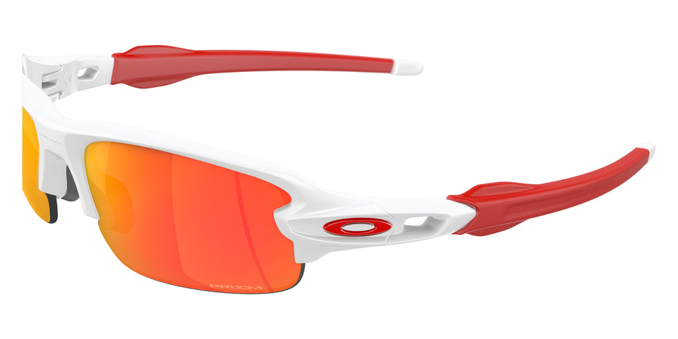 OAKLEY OJ9008 Flak�� XXS (Youth Fit) 900809 58 - Matte White / Prizm Ruby Mirrored #id:oj9008900809_s:100125