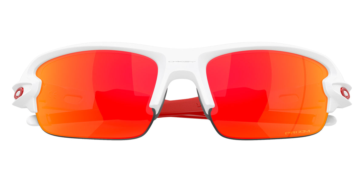 OAKLEY OJ9008 Flak�� XXS (Youth Fit) 900809 58 - Matte White / Prizm Ruby Mirrored #id:oj9008900809_s:100135