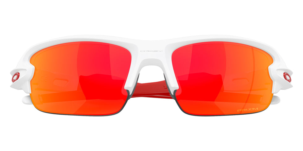 OAKLEY OJ9008 Flak�� XXS (Youth Fit) 900809 58 - Matte White / Prizm Ruby Mirrored #id:oj9008900809_s:100135