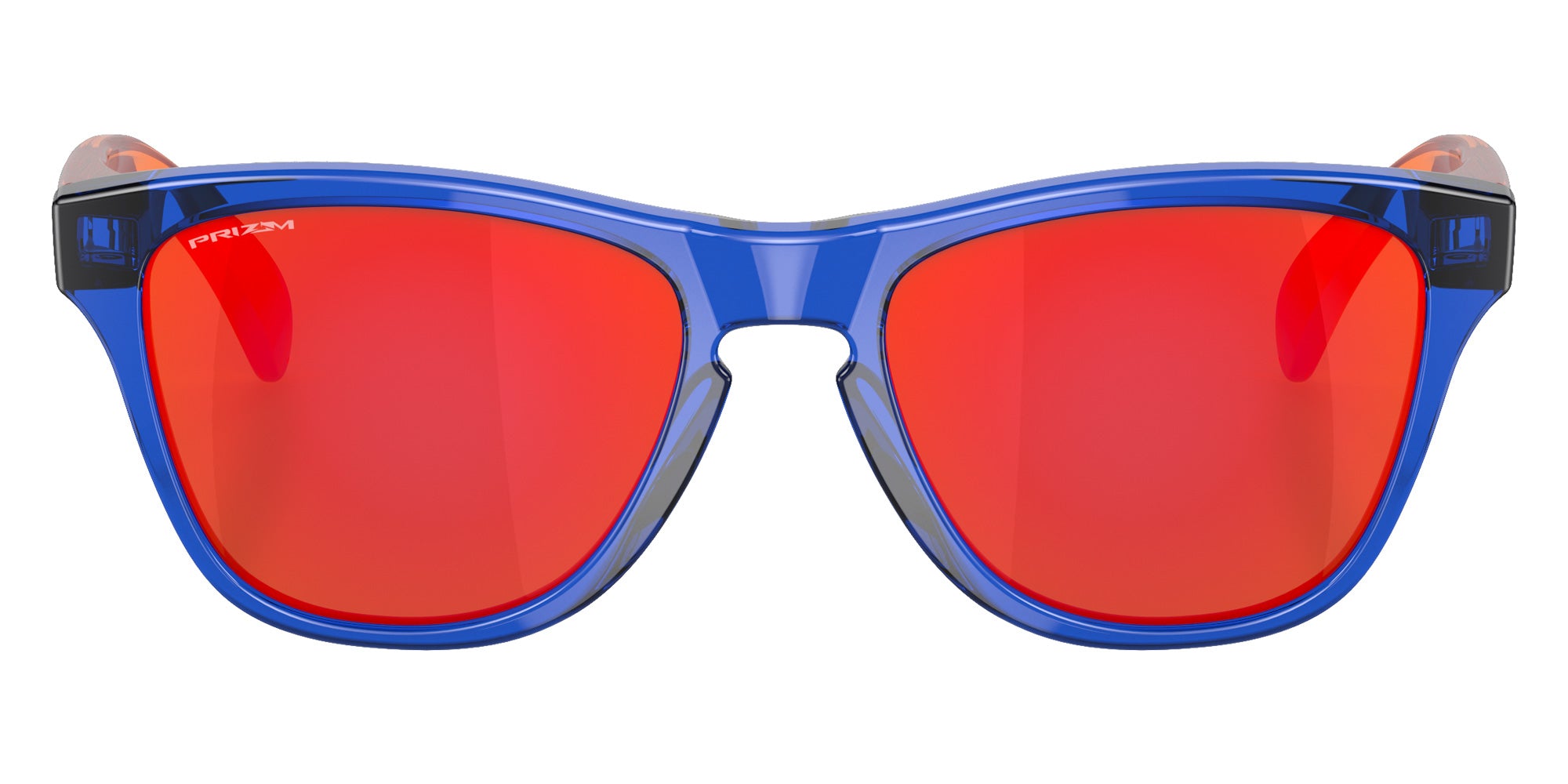 OAKLEY OJ9009 Frogskins��� XXS (Youth Fit) 900906 48 - Crystal Blue / Prizm Ruby Mirrored #id:oj9009900906_s:108100