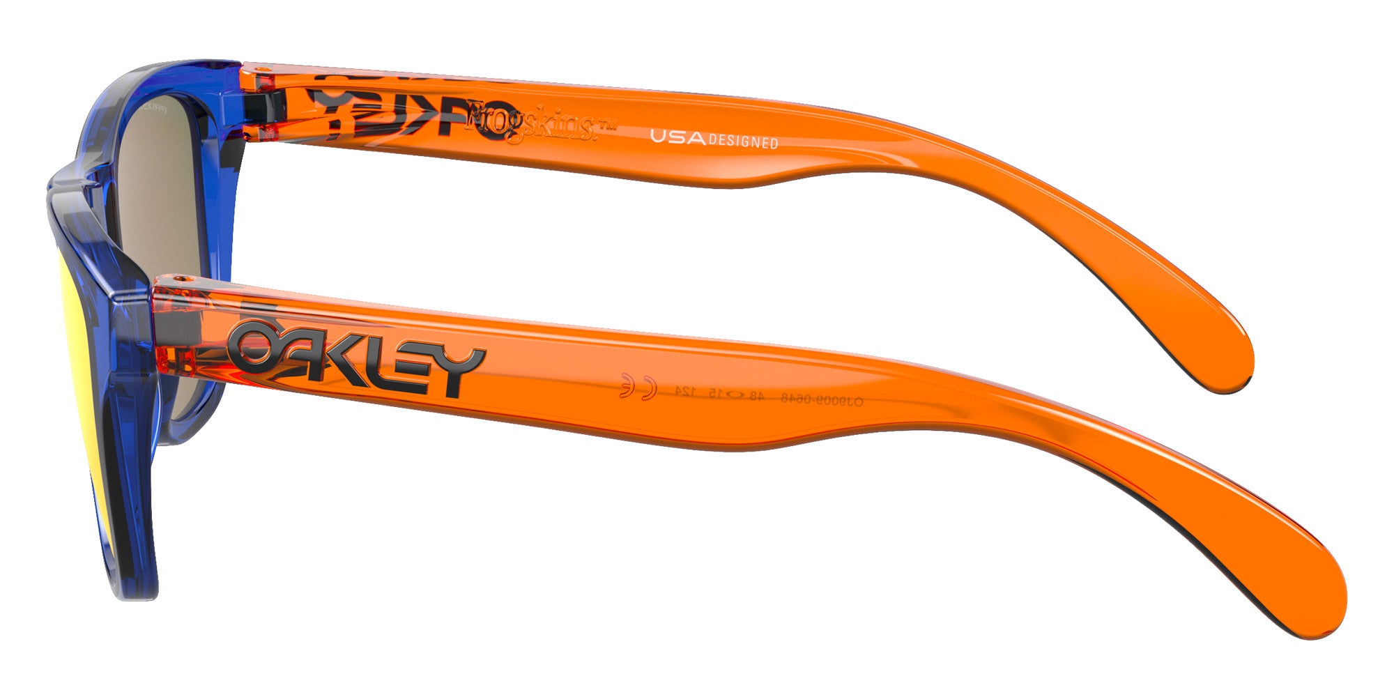 OAKLEY OJ9009 Frogskins��� XXS (Youth Fit) 900906 48 - Crystal Blue / Prizm Ruby Mirrored #id:oj9009900906_s:108110