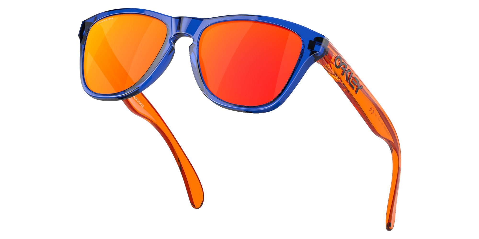 OAKLEY OJ9009 Frogskins��� XXS (Youth Fit) 900906 48 - Crystal Blue / Prizm Ruby Mirrored #id:oj9009900906_s:108125