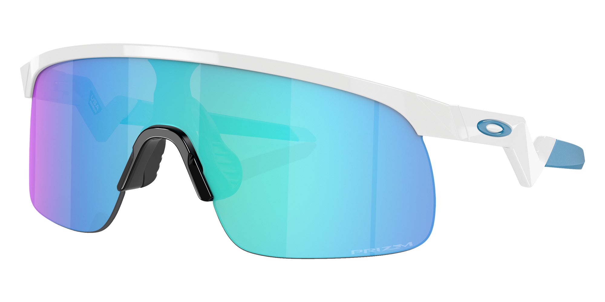 OAKLEY OJ9010 Resistor (Youth Fit) 901007 123 - Polished White / Prizm Sapphire Mirrored #id:oj9010901007_s:106105