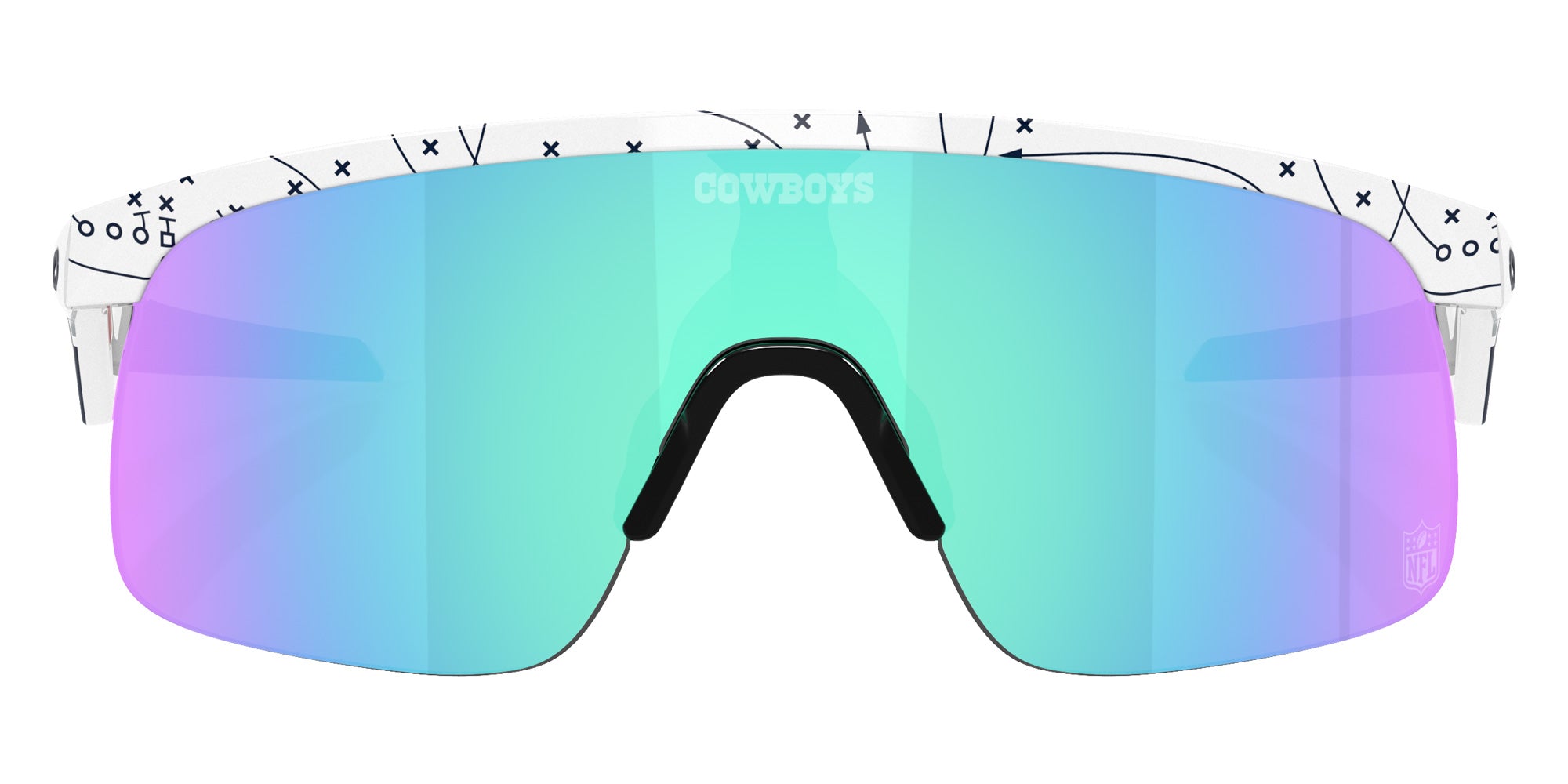 OAKLEY OJ9010 Dallas Cowboys Resistor (Youth Fit) 901036 123 - White / Prizm Sapphire Mirrored #id:oj9010901036_s:100100