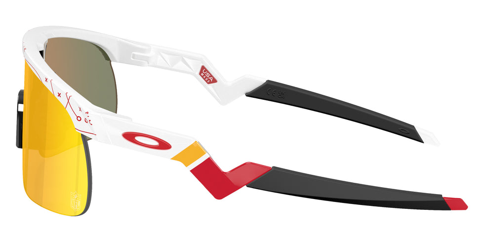 OAKLEY OJ9010 Kansas City Chiefs Resistor (Youth Fit) 901037 123 - White / Prizm Ruby Mirrored #id:oj9010901037_s:100110