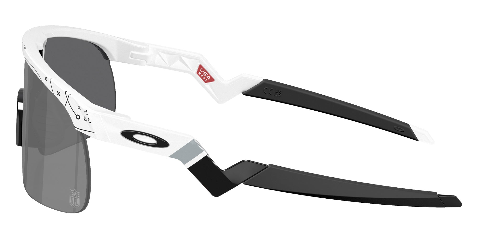 OAKLEY OJ9010 Las Vegas Raiders Resistor (Youth Fit) 901039 123 - White / Prizm Black Mirrored #id:oj9010901039_s:100110