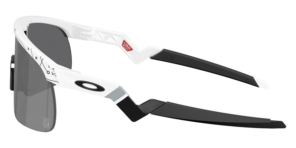 OAKLEY OJ9010 Las Vegas Raiders Resistor (Youth Fit) 901039 123 - White / Prizm Black Mirrored #id:oj9010901039_s:100110
