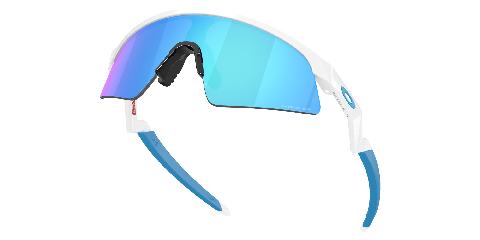 OAKLEY OJ9015 Resistor Sweep (Youth Fit) 901501 128 - Polished White / Prizm Sapphire Mirrored #id:oj9015901501_s:100125