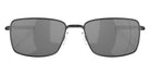 OAKLEY OO4075 Square Wire��� 407505 60 - Matte Black / Black Iridium Polarized Mirrored #id:oo4075407505_s:100100