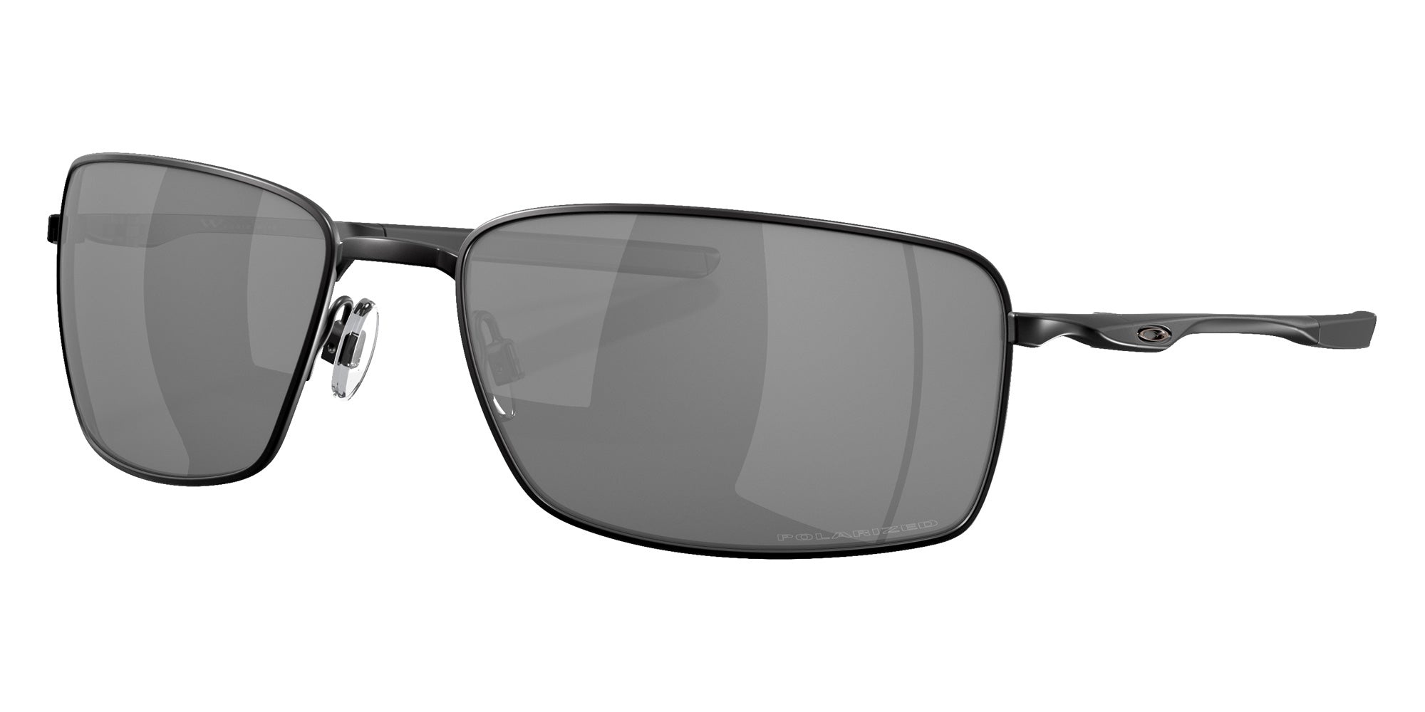 OAKLEY OO4075 Square Wire��� 407505 60 - Matte Black / Black Iridium Polarized Mirrored #id:oo4075407505_s:100105