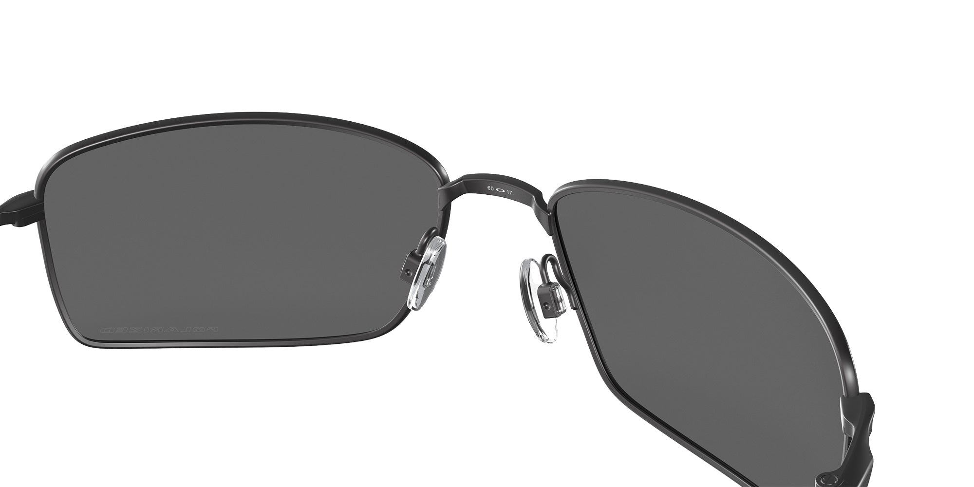 OAKLEY OO4075 Square Wire��� 407505 60 - Matte Black / Black Iridium Polarized Mirrored #id:oo4075407505_s:100135