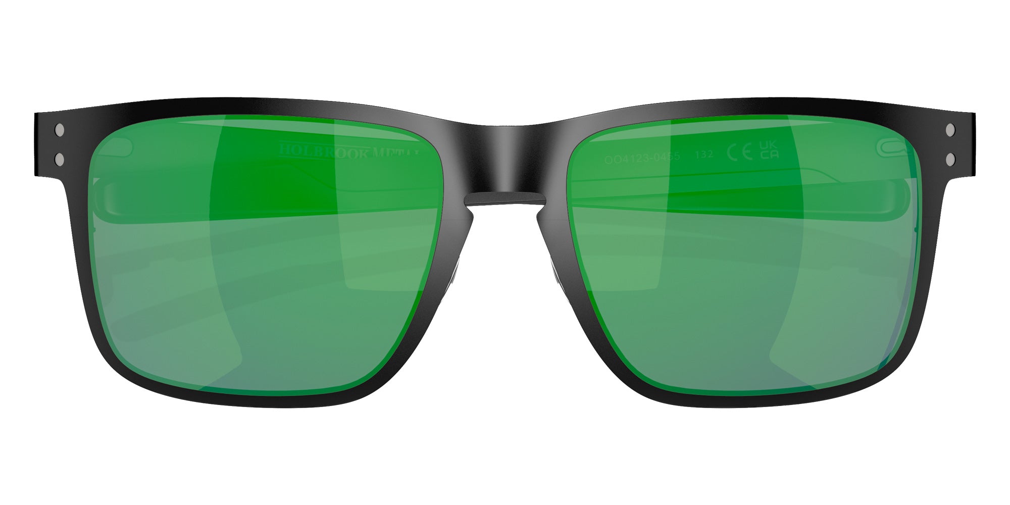 OAKLEY OO4123 Holbrook��� Metal 412304 55 - Matte Black / Jade Iridium Mirrored #id:oo4123412304_s:100120