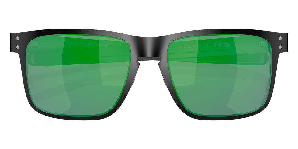 OAKLEY OO4123 Holbrook��� Metal 412304 55 - Matte Black / Jade Iridium Mirrored #id:oo4123412304_s:100120