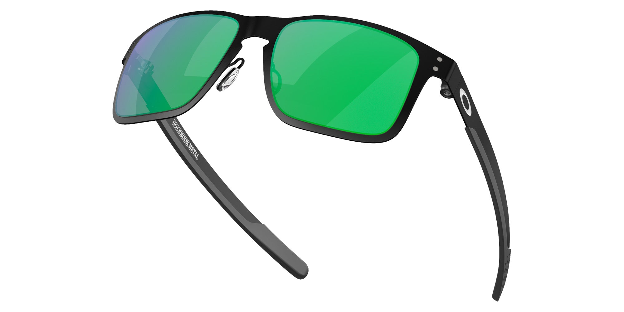 OAKLEY OO4123 Holbrook��� Metal 412304 55 - Matte Black / Jade Iridium Mirrored #id:oo4123412304_s:100125