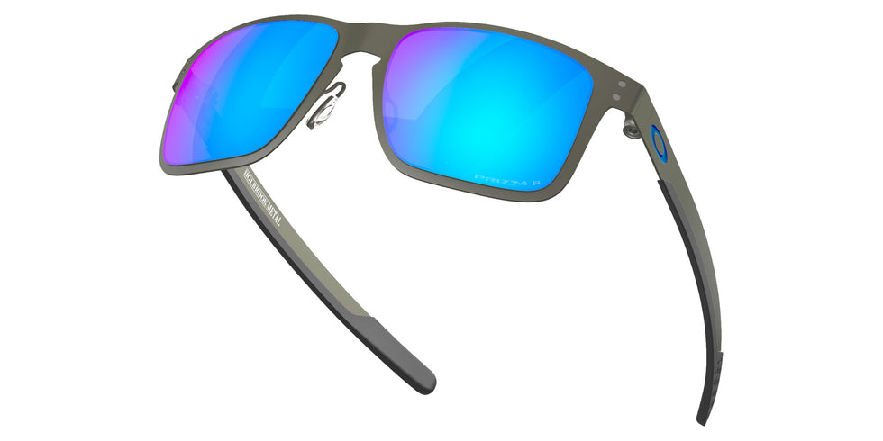 OAKLEY OO4123 Holbrook��� Metal 412307 55 - Matte Gunmetal / Prizm Sapphire Polarized Mirrored #id:oo4123412307_s:104125