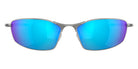 OAKLEY OO4141 Whisker 414104 60 - Satin Chrome / Prizm Sapphire Polarized Mirrored #id:oo4141414104_s:100100