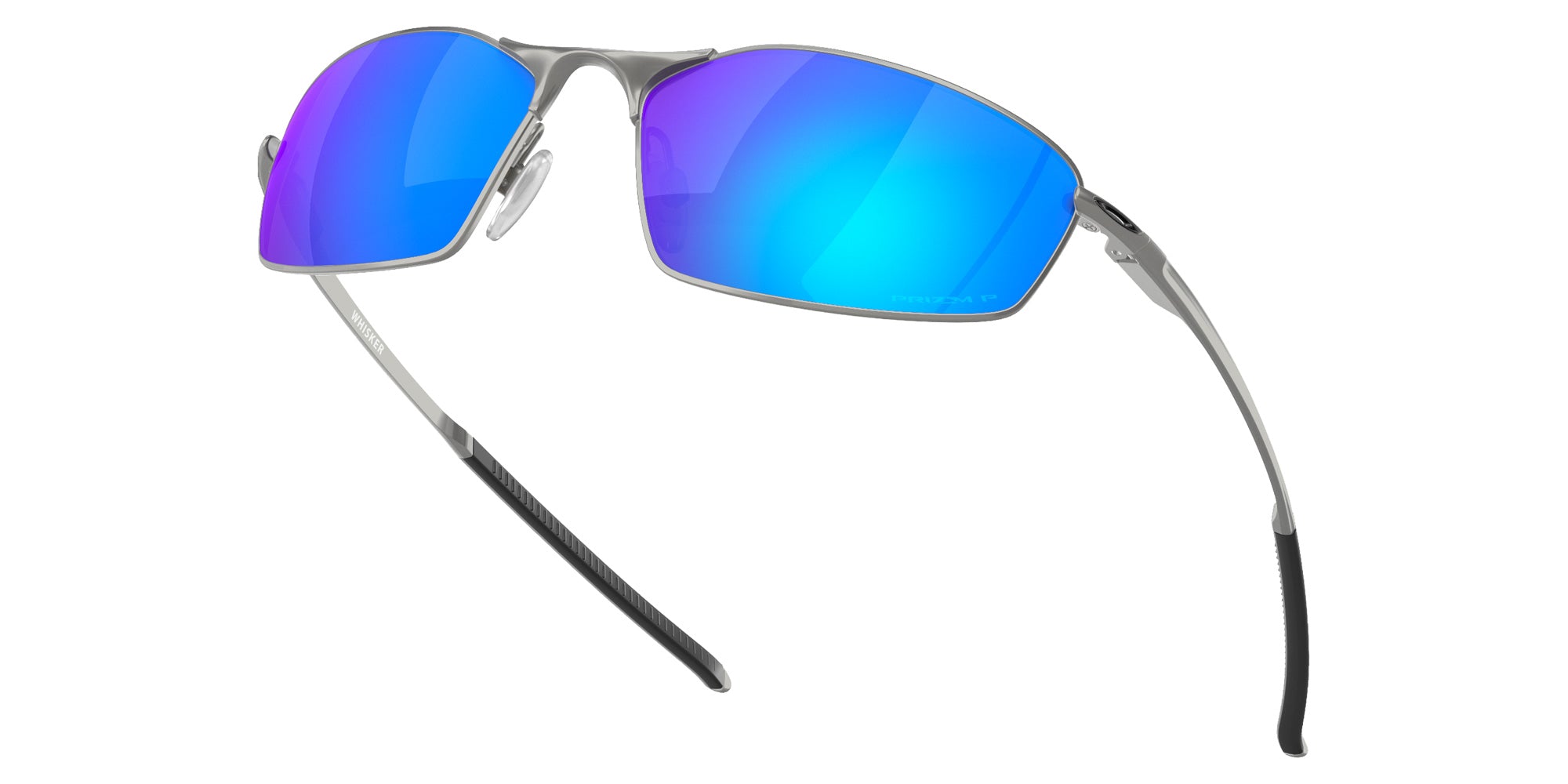 OAKLEY OO4141 Whisker 414104 60 - Satin Chrome / Prizm Sapphire Polarized Mirrored #id:oo4141414104_s:100120