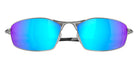 OAKLEY OO4141 Whisker 414104 60 - Satin Chrome / Prizm Sapphire Polarized Mirrored #id:oo4141414104_s:100135