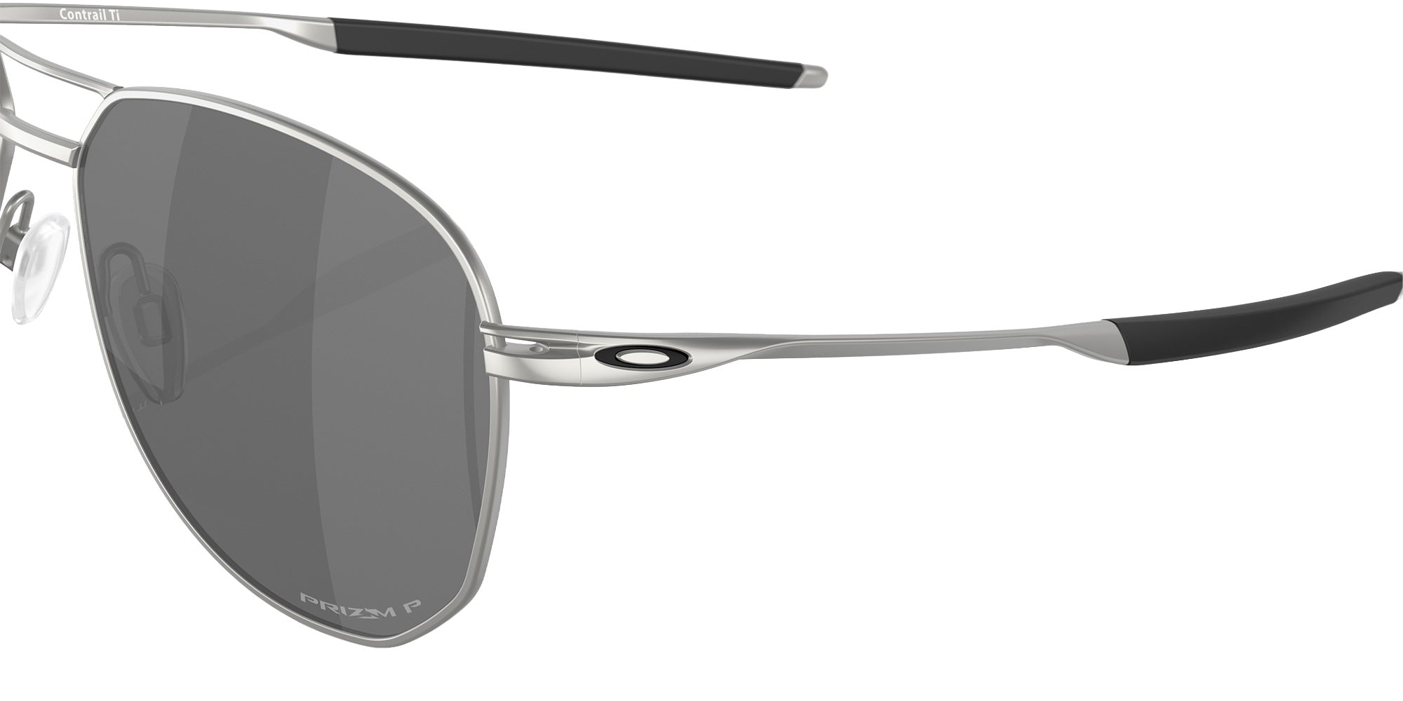 OAKLEY OO6050 Contrail TI 605003 57 - Satin Chrome / Prizm Black Polarized #id:oo6050605003_s:100125