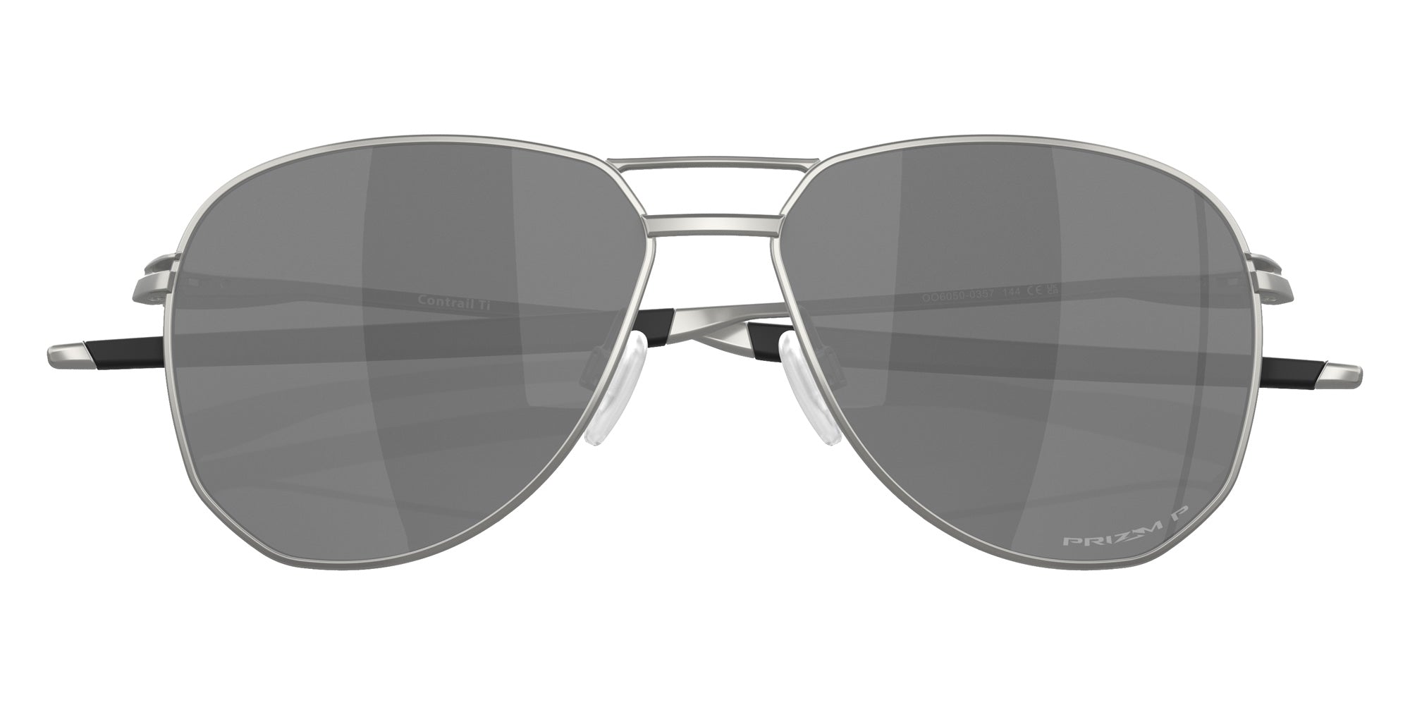 OAKLEY OO6050 Contrail TI 605003 57 - Satin Chrome / Prizm Black Polarized #id:oo6050605003_s:100135