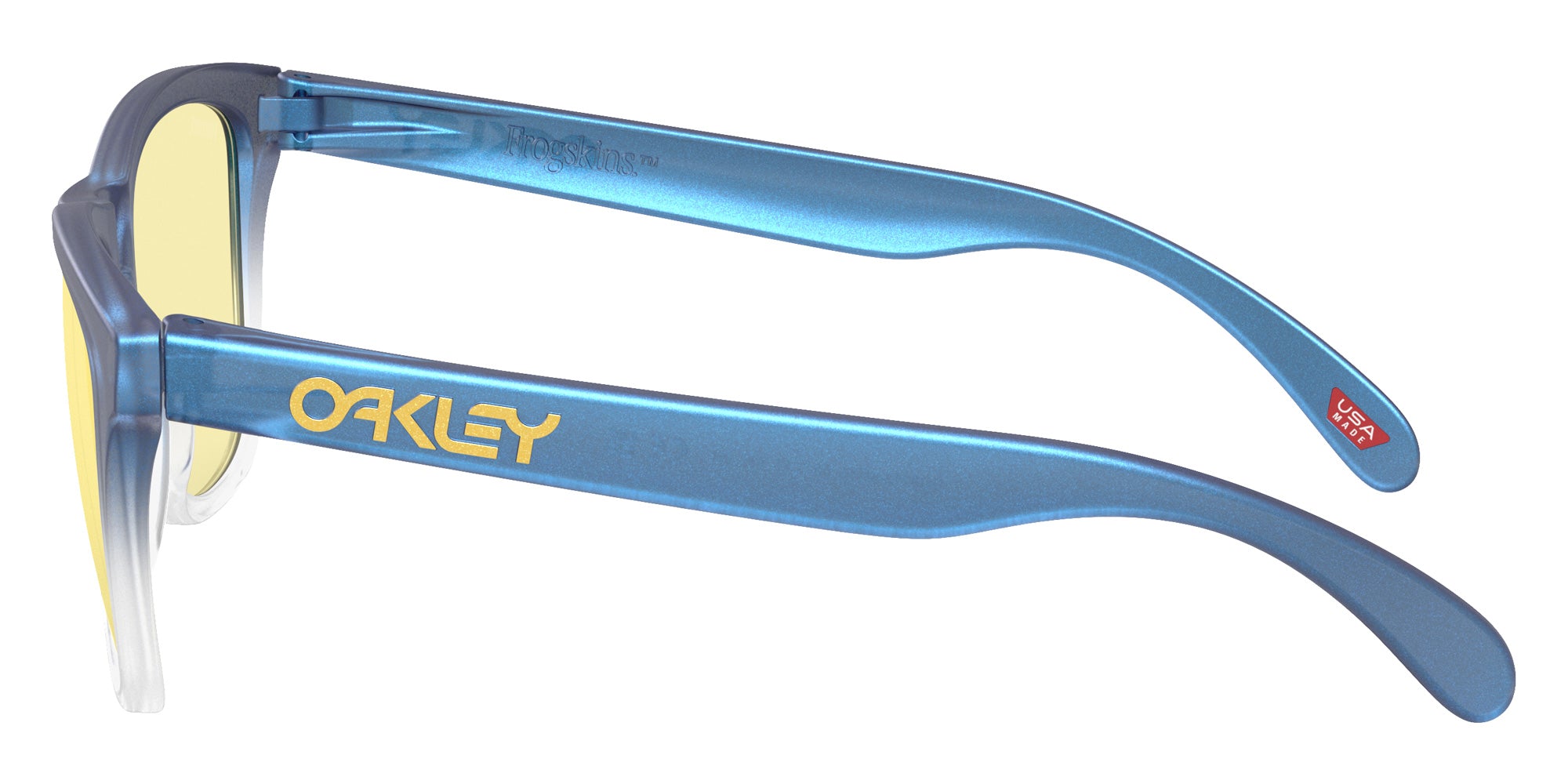 OAKLEY OO9013 Oakley X Fortnite��� Frogskins��� 9013M4 55 - Matte Cyan/Blue/Clear Shift Fade / Prizm Gaming��� 2.0 Mirrored #id:oo90139013m4_s:100110