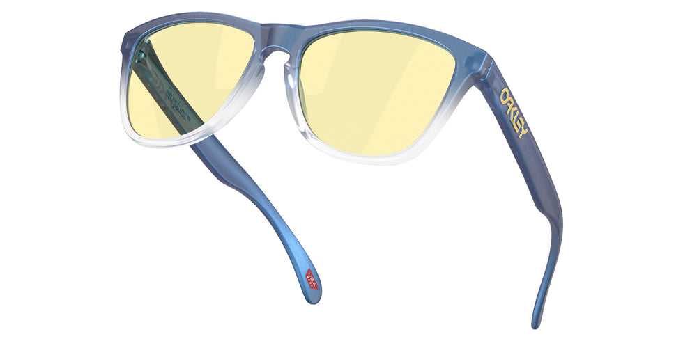 OAKLEY OO9013 Oakley X Fortnite��� Frogskins��� 9013M4 55 - Matte Cyan/Blue/Clear Shift Fade / Prizm Gaming��� 2.0 Mirrored #id:oo90139013m4_s:100125