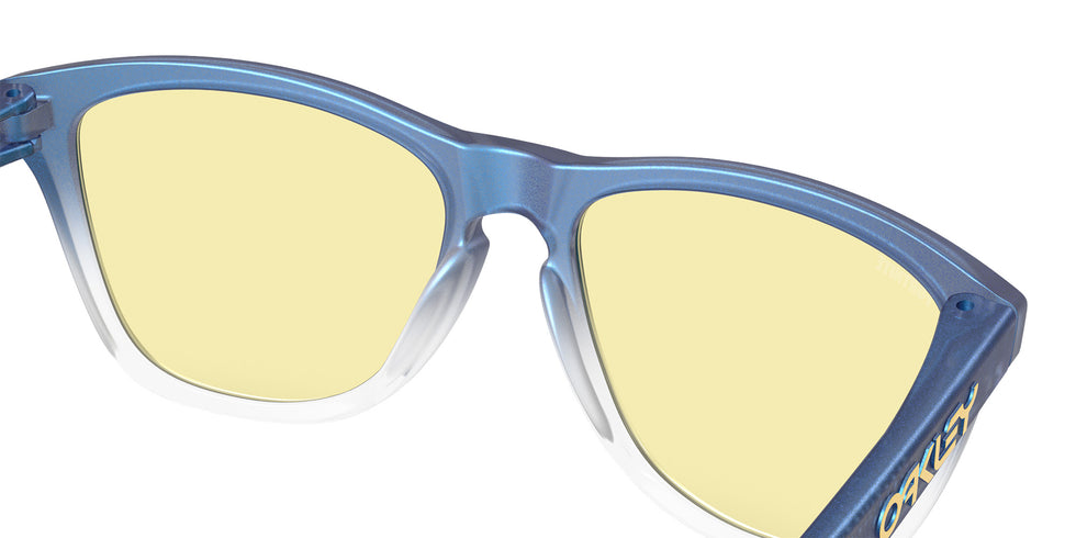 OAKLEY OO9013 Oakley X Fortnite��� Frogskins��� 9013M4 55 - Matte Cyan/Blue/Clear Shift Fade / Prizm Gaming��� 2.0 Mirrored #id:oo90139013m4_s:100135