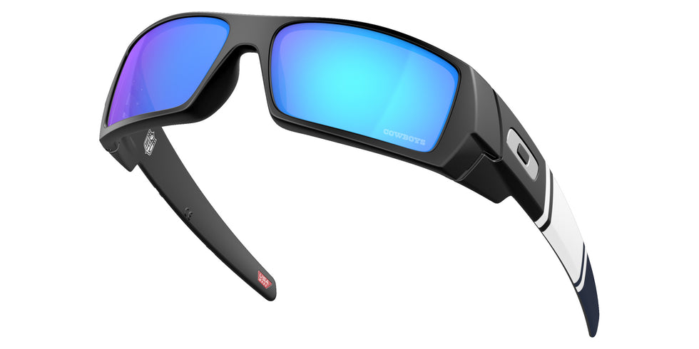 OAKLEY OO9014 Dallas Cowboys Gascan�� 901467 60 - Matte Black / Prizm Sapphire Mirrored #id:oo9014901467_s:100120